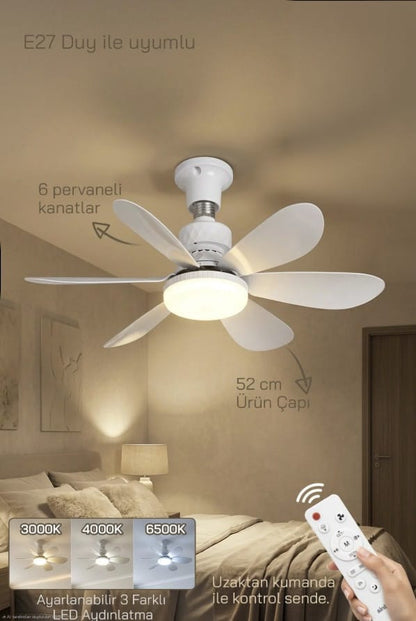 30W Tavan Tipli Fanlı Ampul